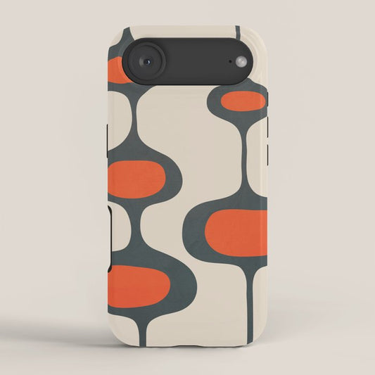 Mid-Century Modern Abstract Art 28 iPhone Case Gallery Image 2