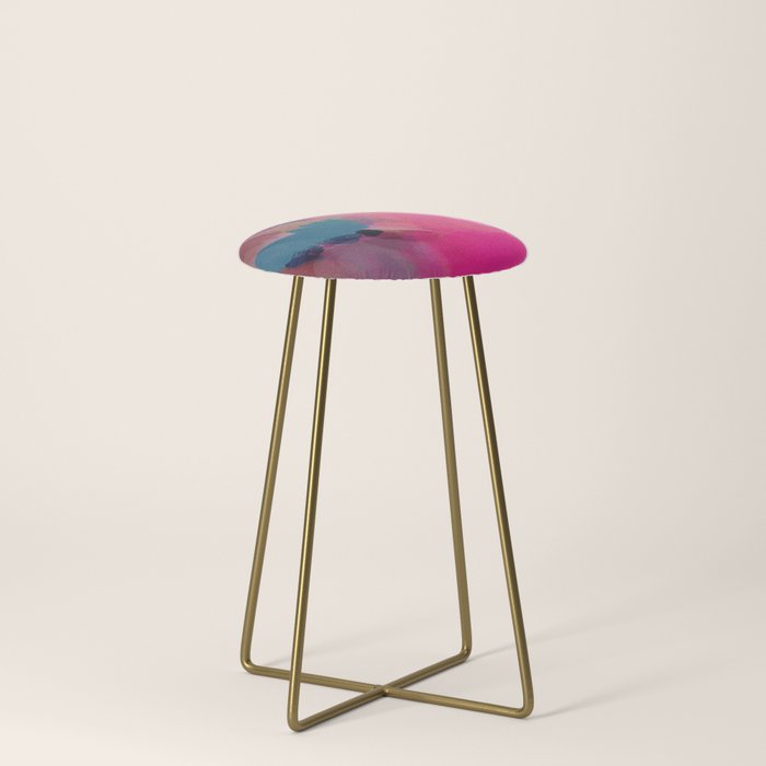 PINK abstract landscape Stool Gallery Image 4