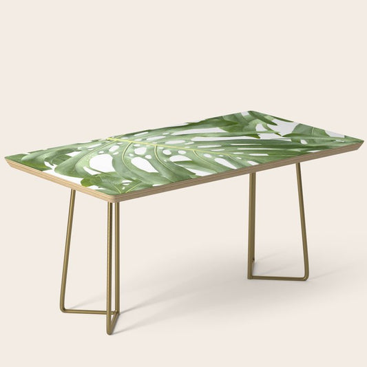 Vibrant tropical foliage on white Coffee Table Gallery Image 2