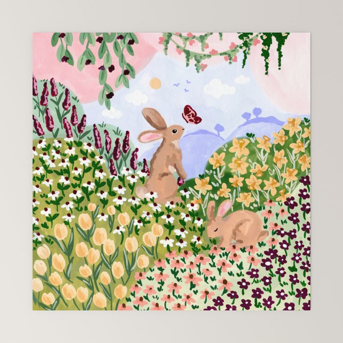 Spring Bunnies Mini Art Print Gallery Image 6