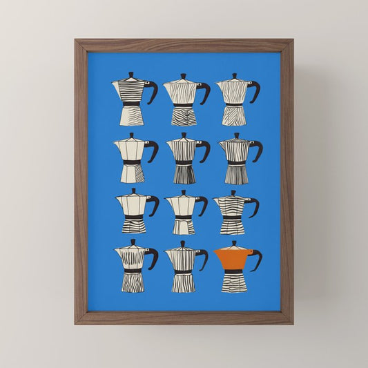 Blue Moka Mini Art Print Gallery Image 2