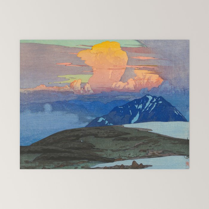Japan Alps Vintage Beautiful Japanese Woodblock Print Hiroshi Yoshida Landscape Mini Art Print Gallery Image 6