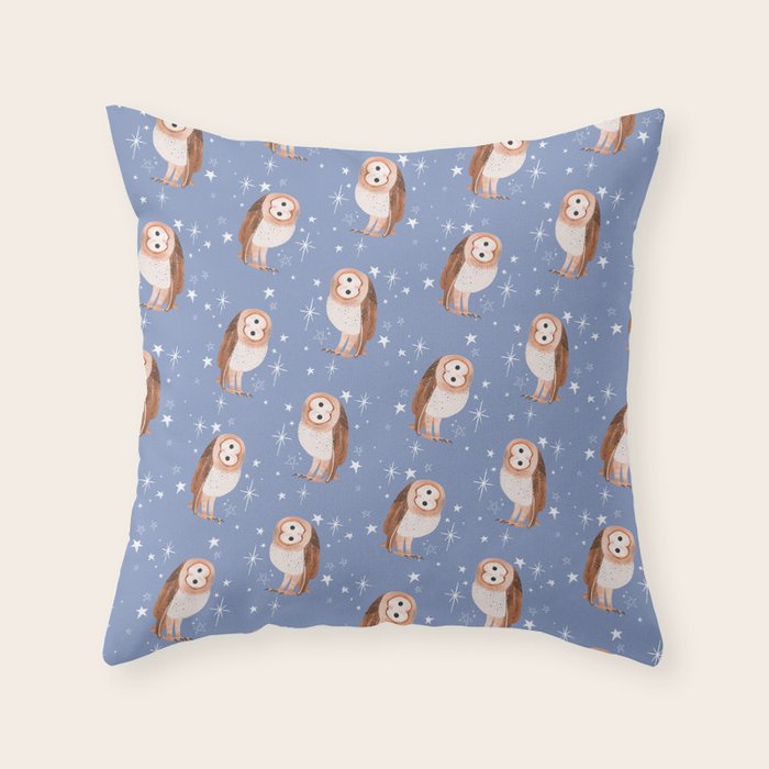 Barn Owl Throw Pillow Gallery Image 5