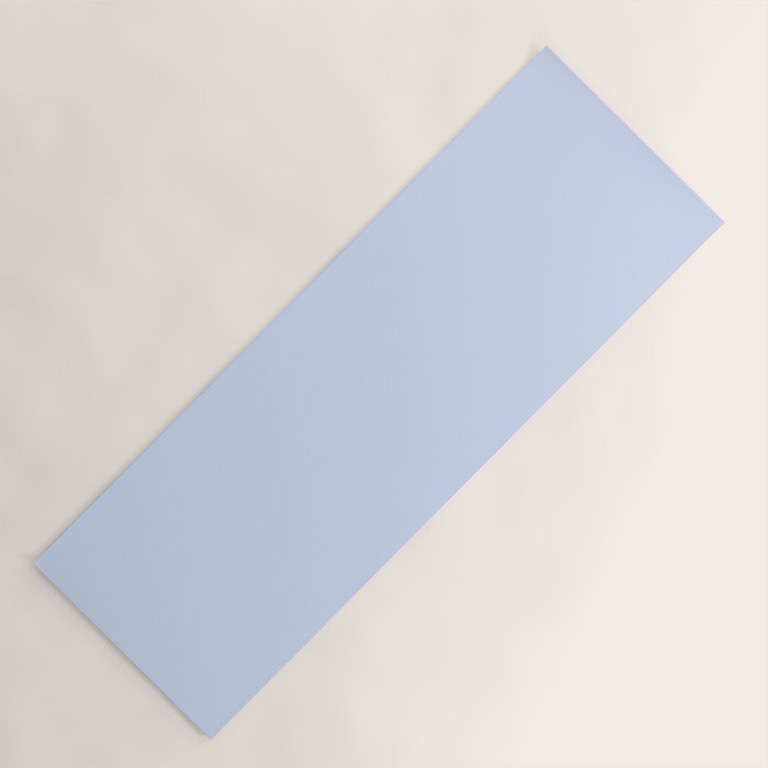 NOW BABY BLUE Pastel Solid Color Shabby Chic Abstract Yoga Mat Gallery Image 1