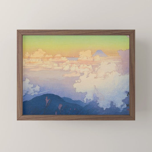 Above the Clouds (Un-Hyo) Vintage Beautiful Japanese Woodblock Print Hiroshi Yoshida Mini Art Print Gallery Image 2