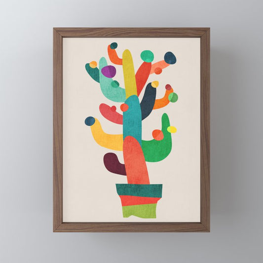 Whimsical Cactus Mini Art Print Gallery Image 2