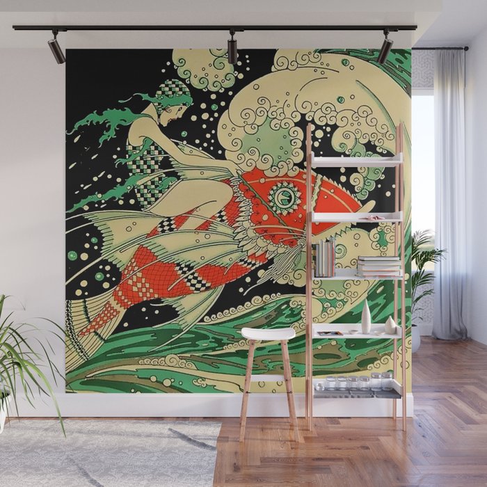 âWaterâ Art Deco By J Carlos Wall Mural Gallery Image 1