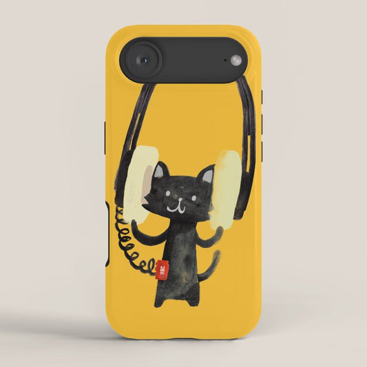 I Love Huge Headphone iPhone Case Gallery Image 2