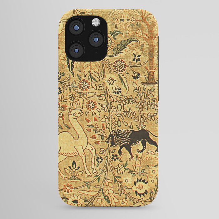 Antique Persian Tabriz Animal Rug Print iPhone Case Gallery Image 44