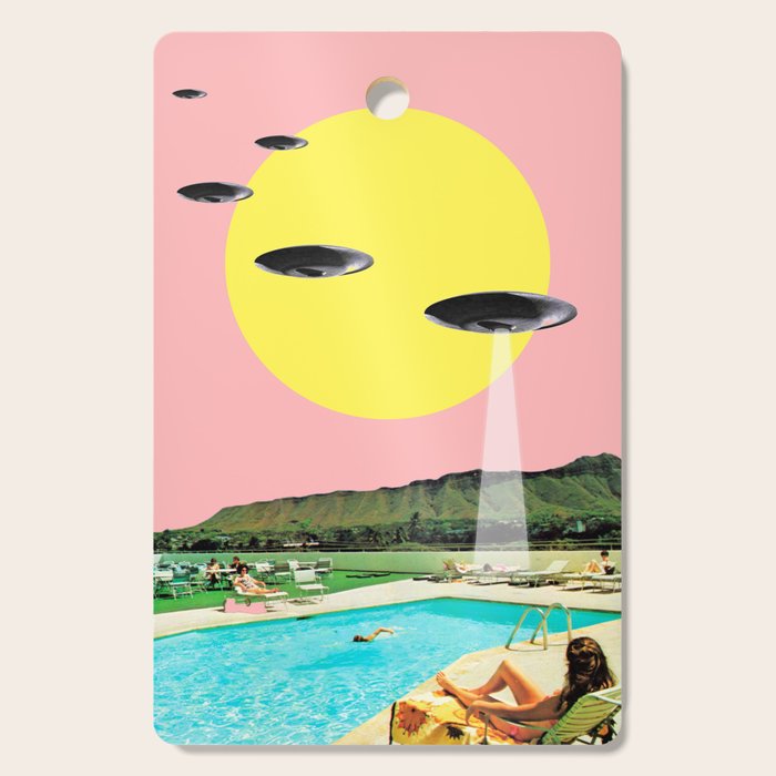 Invasion on vacation (UFO in Hawaii) Cutting Board Gallery Image 1