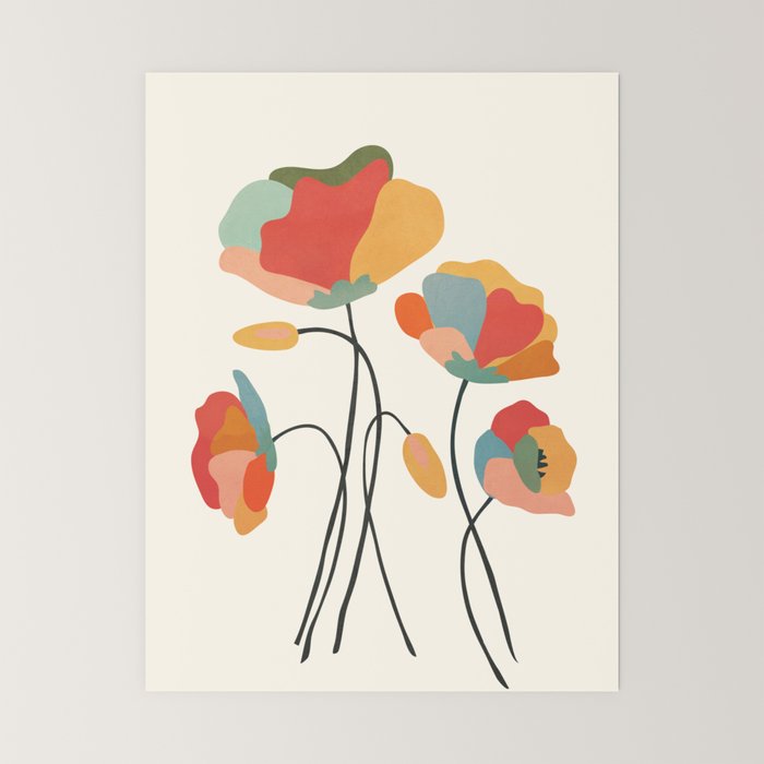 Colorful Flowers Mini Art Print Gallery Image 6