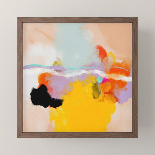 yellow blush abstract Mini Art Print Gallery Image 2