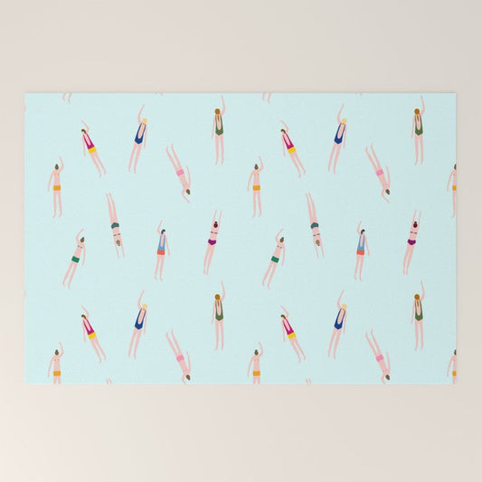 Swimmers in the pool Welcome Mat Gallery Image 2