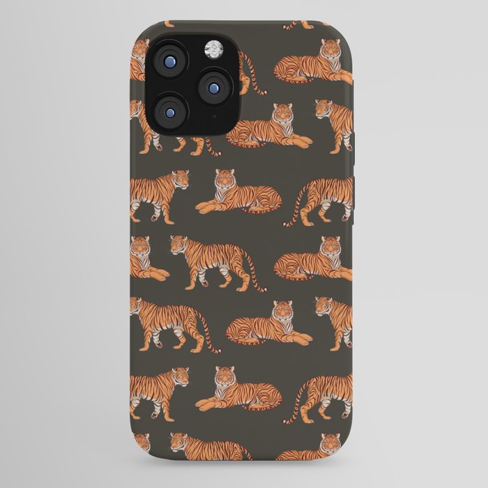 Tigers - Charcoal Black iPhone Case Gallery Image 44