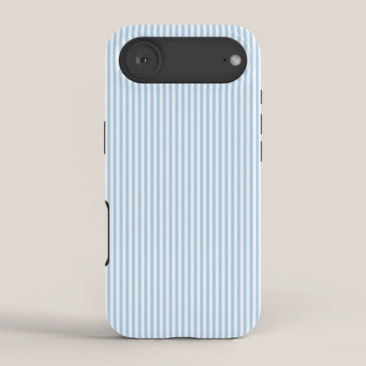Chambray Blue Seersucker Stripe iPhone Case Gallery Image 2