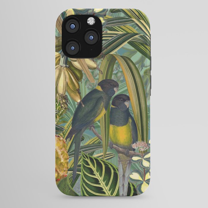 Vintage & Shabby Chic - Green Tropical Bird Flower Garden iPhone Case Gallery Image 44