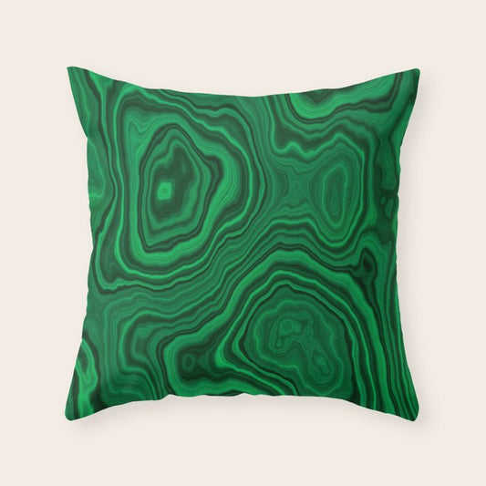 Malachite Throw Pillow Gallery Image 2