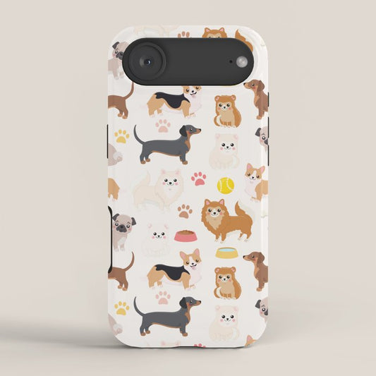 Cute Dog Pattern iPhone Case Gallery Image 2
