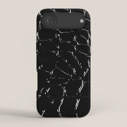 Exotic Black Crocodile Patent Leather iPhone Case Gallery Image 2