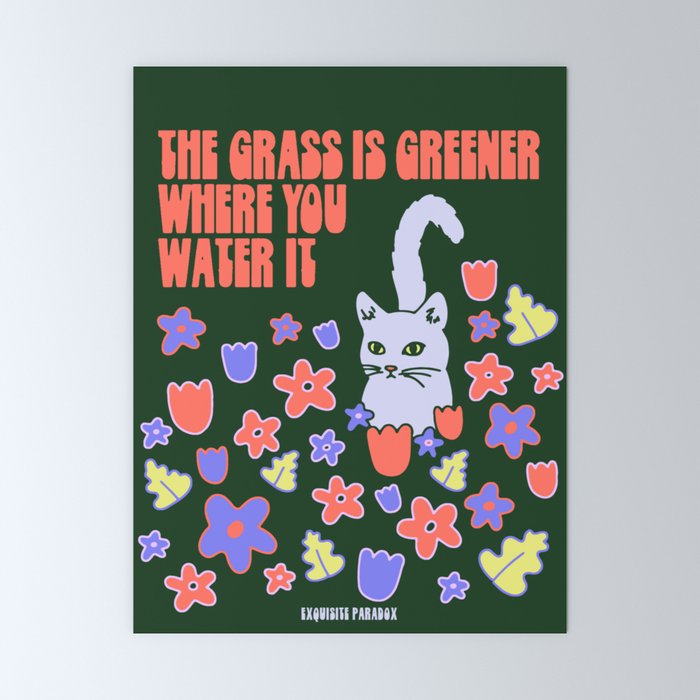 GRASS IS GREENER Mini Art Print Gallery Image 6
