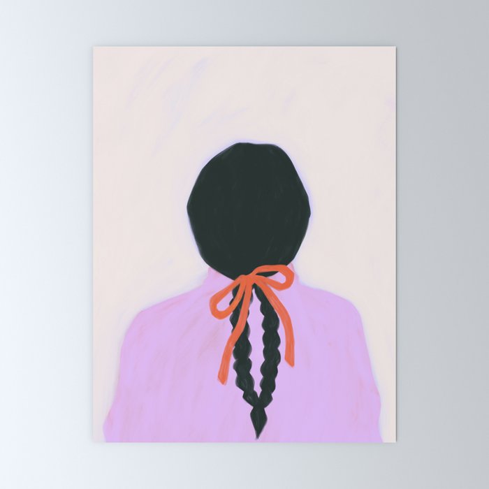 braids & a bow Mini Art Print Gallery Image 6