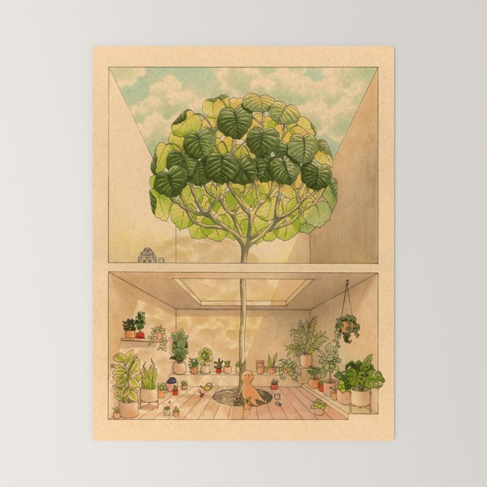 Round Tree Mini Art Print Gallery Image 6