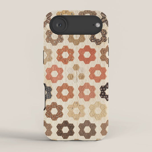 Vintage Multicolor Patchwork Quilt iPhone Case Gallery Image 2