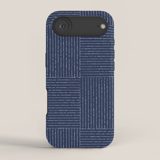 Lines III (Navy) iPhone Case Gallery Image 2