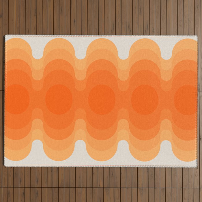 Echoes - Creamsicle Outdoor Rug Gallery Image 4