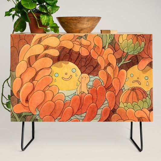 Weepy Chrysanthemums Credenza Gallery Image 2