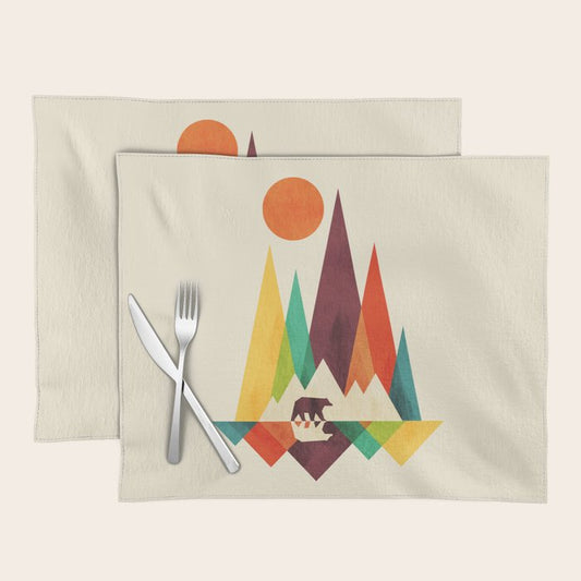 Bear In Whimsical Wild Placemat Gallery Image 2