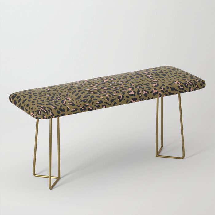Leopard Spots Olive Bench Gallery Image 2
