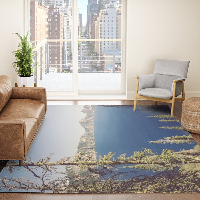 Beautiful Blue Crater Lake Rug Gallery Image 4