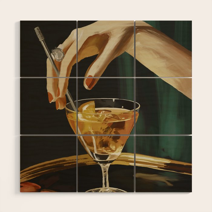 Cocktail 3 Wood Wall Art Gallery Image 3