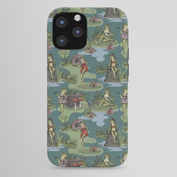 Vintage Pin-Up Girl Frogs iPhone Case Gallery Image 44