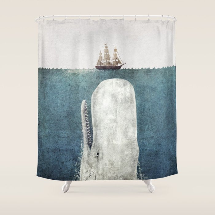The White Whale Shower Curtain Gallery Image 1
