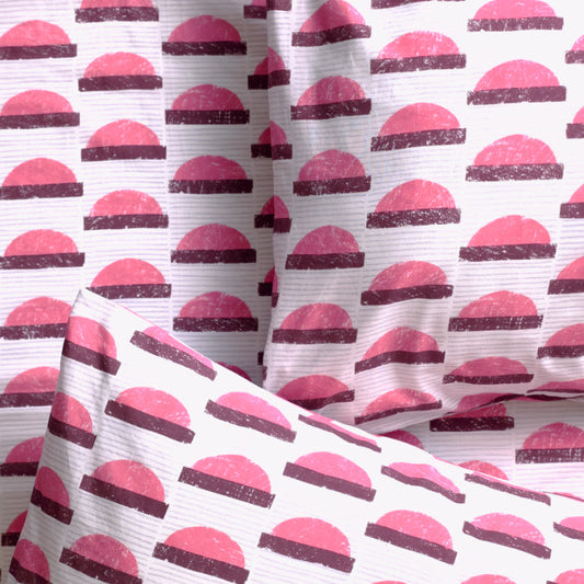 Sunset Steps Brushed Cotton Duvet Cover Set