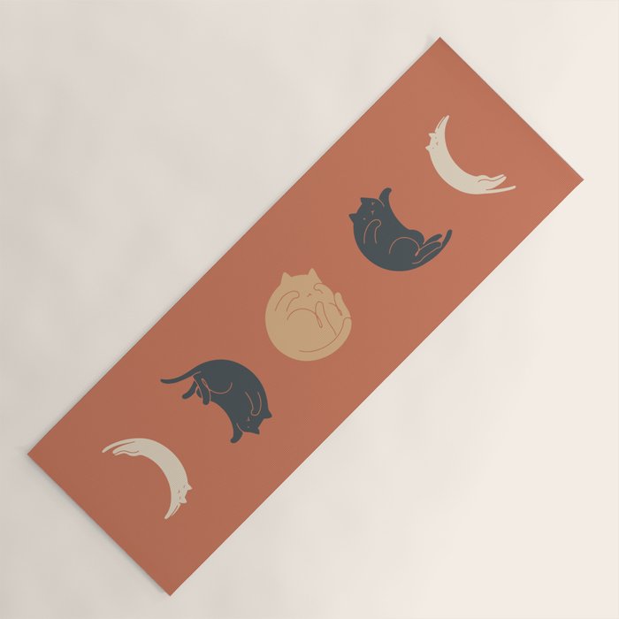 Cat Landscape 61: Meow Phases 2 Yoga Mat Gallery Image 1