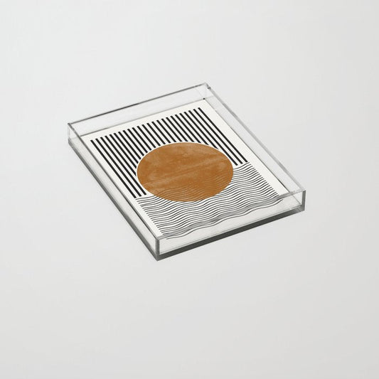 Abstract Modern Acrylic Tray Gallery Image 2
