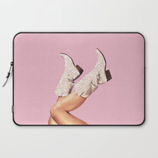 These Boots - Glitter Pink Laptop Sleeve Gallery Image 2