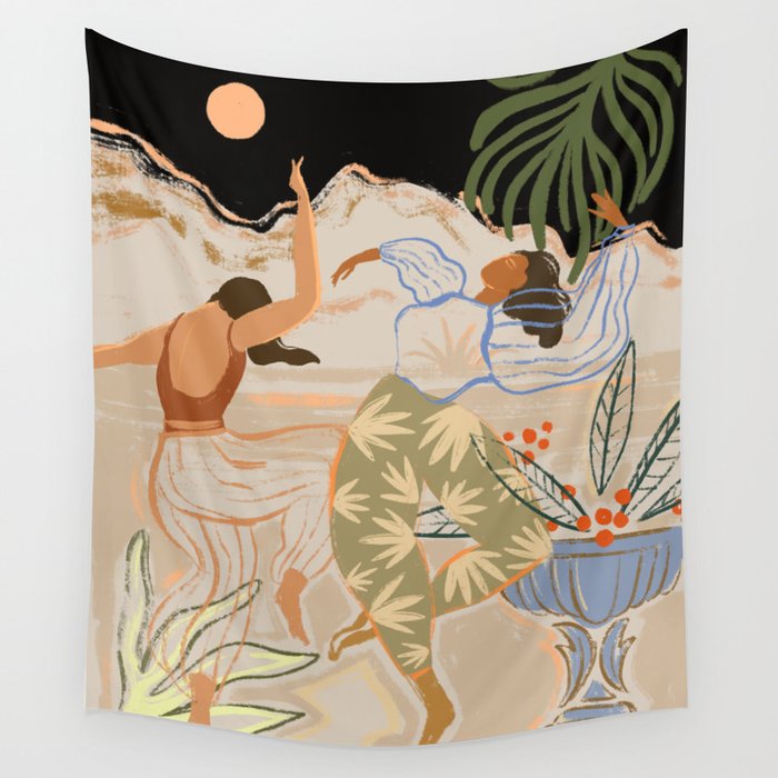 Dance under the Moonlight Wall Tapestry Gallery Image 3