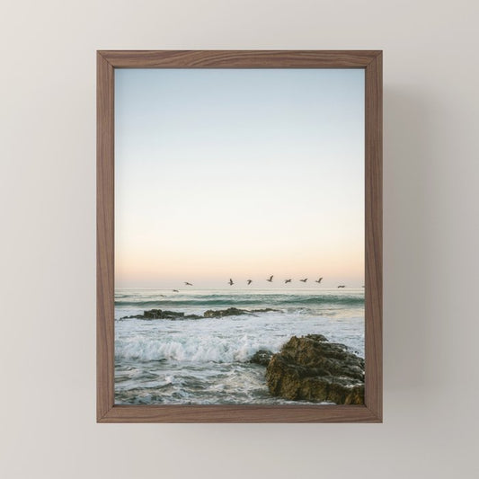Birds at sunset | Playa Santa Teresa Costa Rica | Travel photography Mini Art Print Gallery Image 2