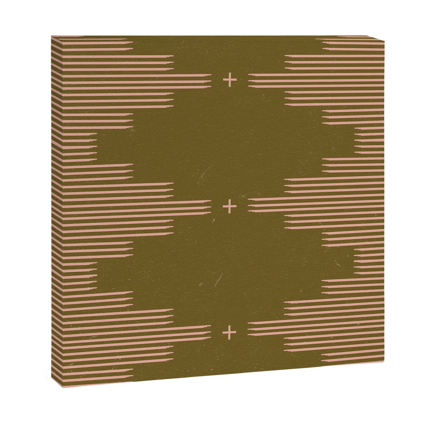 Southwestern Minimalist Retro Green & Pink Canvas Print Gallery Image 9