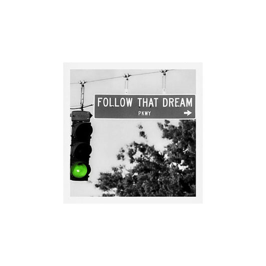 Follow That Dream Parkway black and white inspirational photograph / art photography Art Print Gallery Image 2