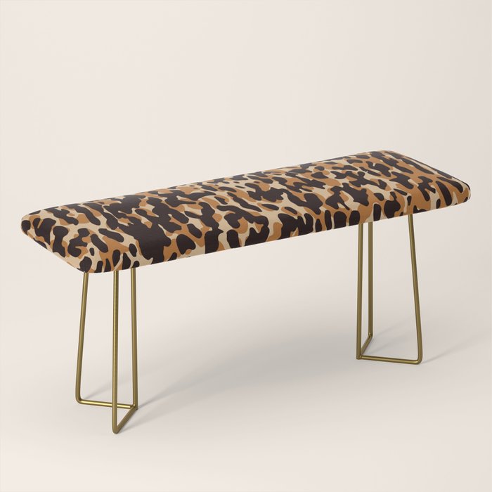 Animal Print Leopard Pattern Bench Gallery Image 2