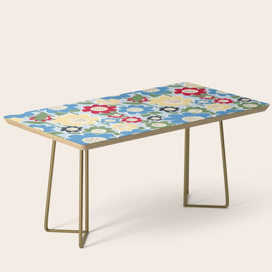 Flowerscape field - charming blue Coffee Table Gallery Image 2