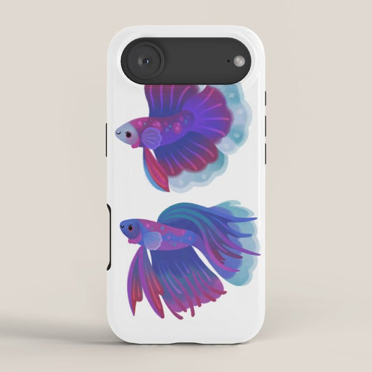 Blue Betta iPhone Case Gallery Image 2