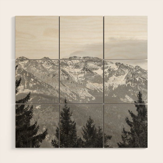Mountain Forest Wood Wall Art Gallery Image 2