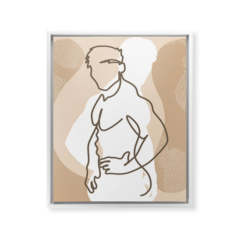 NOODDOOD Lines 17 Framed Canvas Print Gallery Image 12