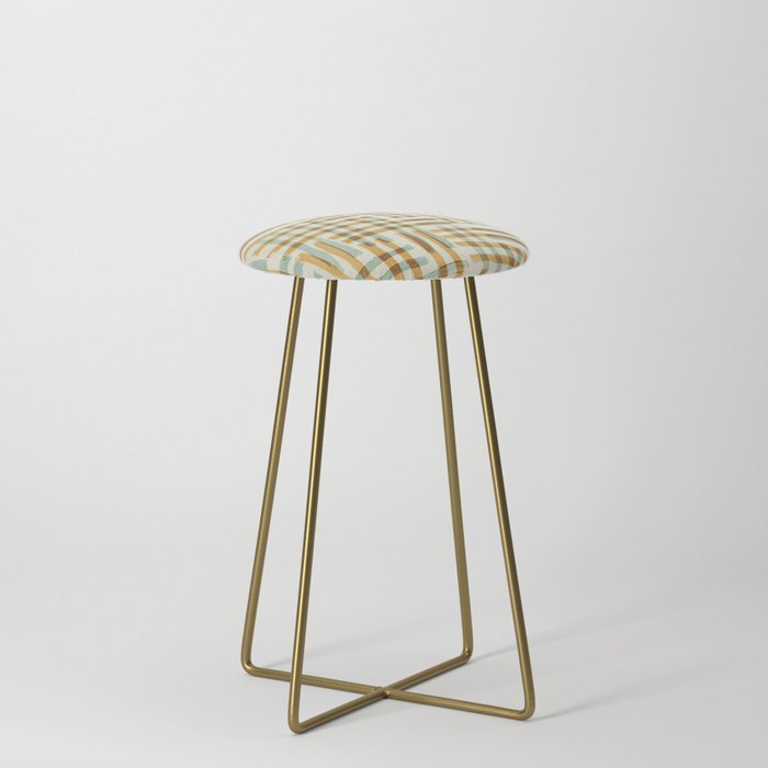 Abstract Linocut Pattern #7 Stool Gallery Image 4